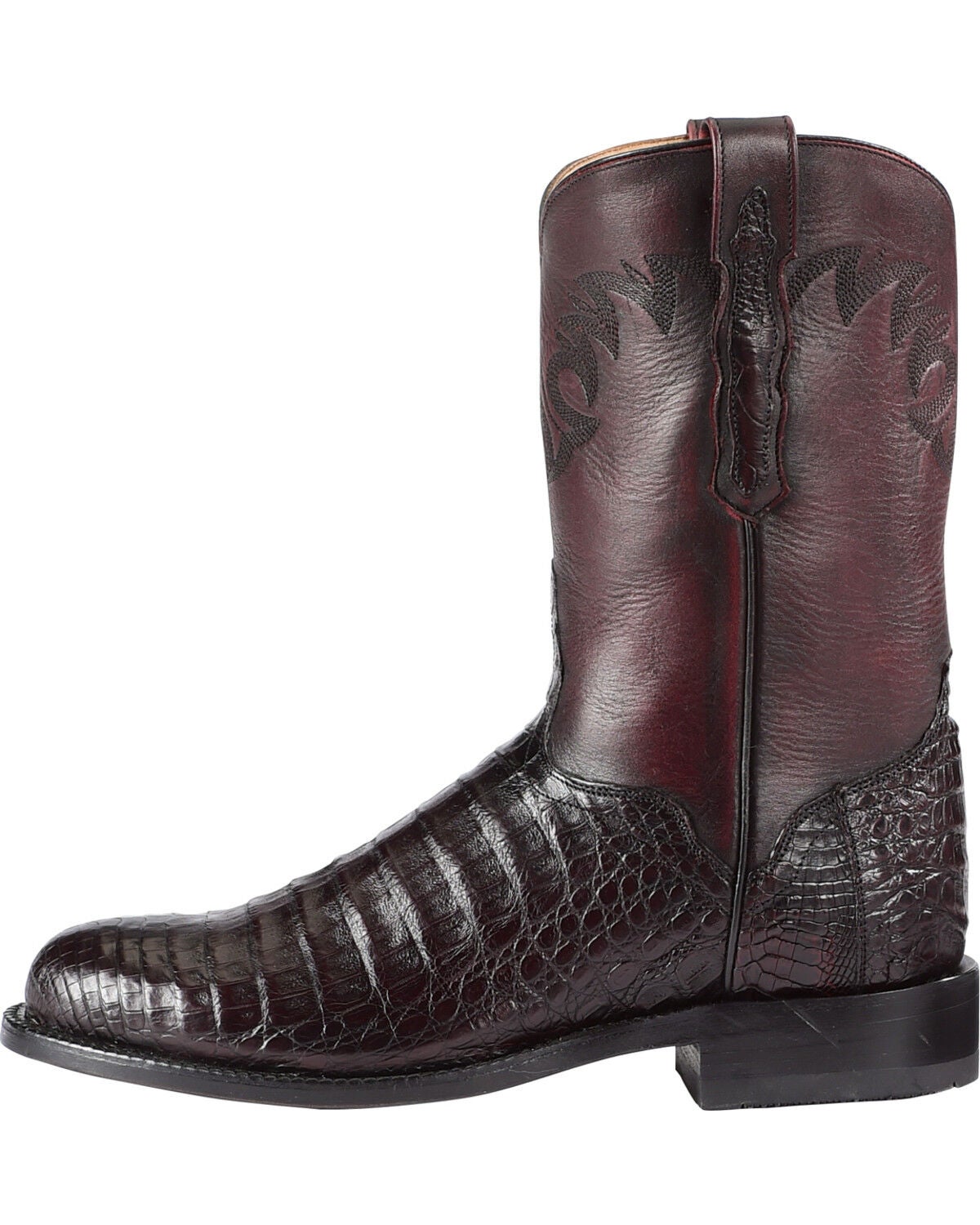 black cherry roper boots