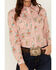 Image #3 - Panhandle Women's Rodeo Poster Print Long Sleeve Pearl Snap Western Shirt , Pink, hi-res