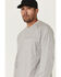 Image #2 - Forge Workwear Men's Lightweight Crew Neck Long Sleeve Tee, Grey, hi-res