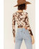 Image #3 - Saints & Hearts Ruched Mesh Long Sleeve Top, Cream, hi-res