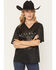 Image #1 - Youth in Revolt Women's Steerhead Short Sleeve Graphic Jersey Shirt, Black, hi-res