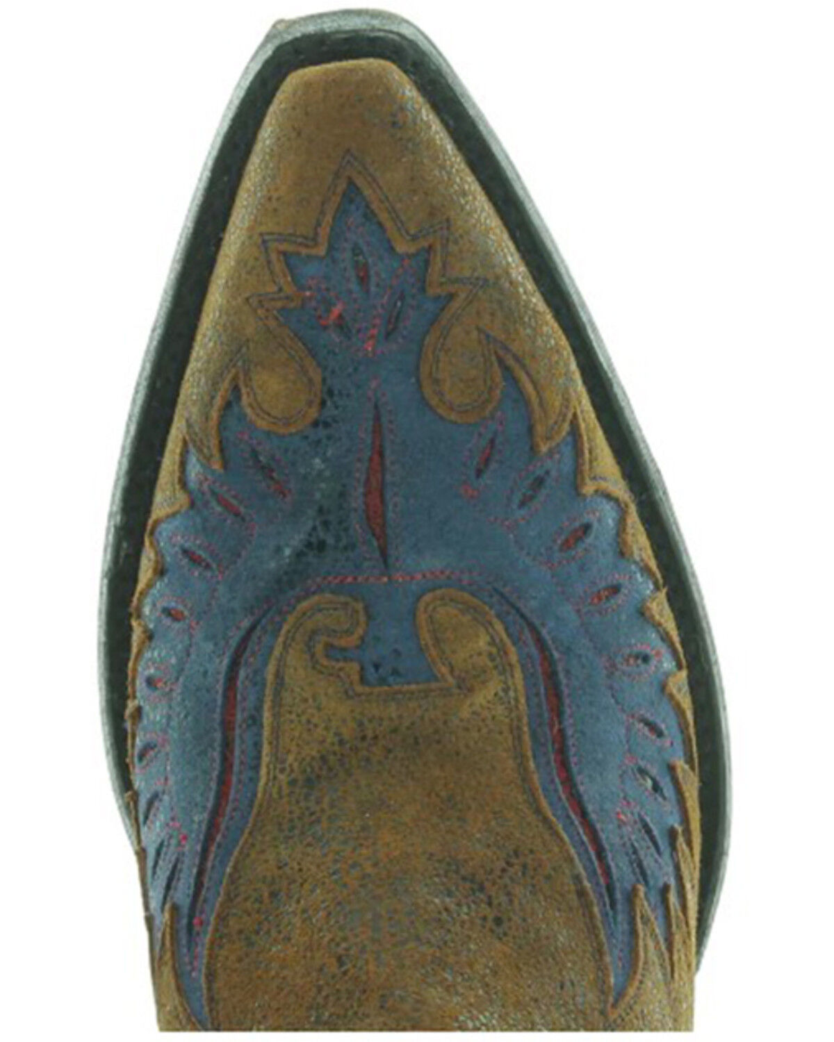 Image #4 - Old Gringo Women's Eagle Western Boots - Snip Toe, Blue/red, hi-res