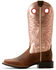 Image #2 - Ariat Women's Round Up Ryder Western Boots - Broad Square Toe, Brown, hi-res