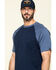 Image #4 - Hawx Men's Navy Midland Short Sleeve Baseball Work T-Shirt, Navy, hi-res