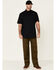 Ariat Men's Solid Black Tek Button-Down Short Sleeve Western Shirt - Tall , Black, hi-res