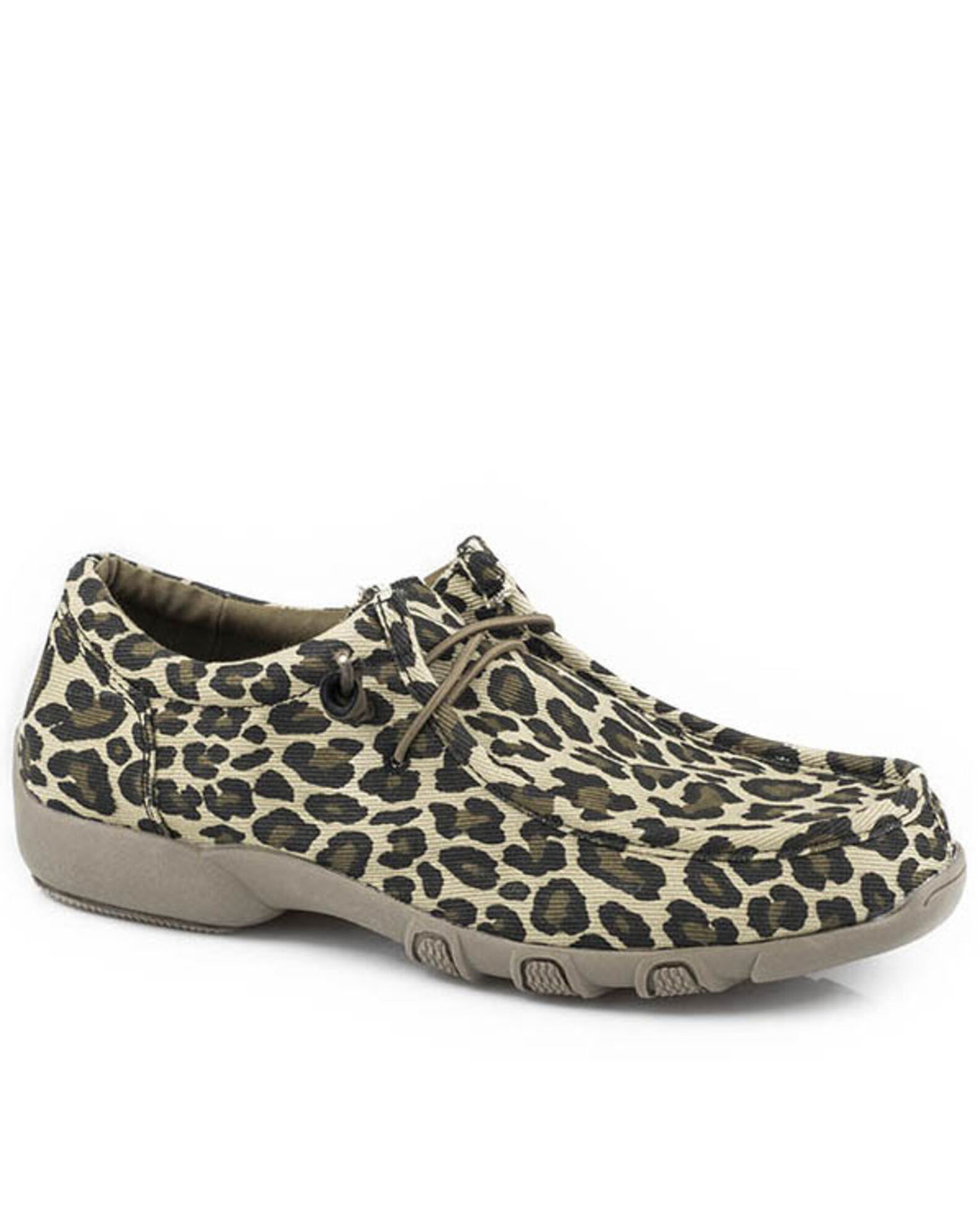 Roper Women s Chillin Leopard Casual Shoes Moc Toe Sheplers