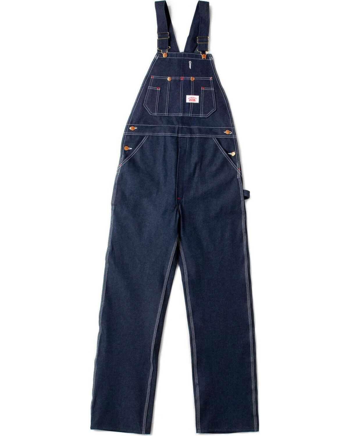 Image #1 - Round House Men's Classic Fly Bib Overalls - Big, Blue, hi-res