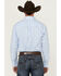 Image #4 - George Strait By Wrangler Men's Paisley Print Long Sleeve Button-Down Stretch Western Shirt, Blue, hi-res