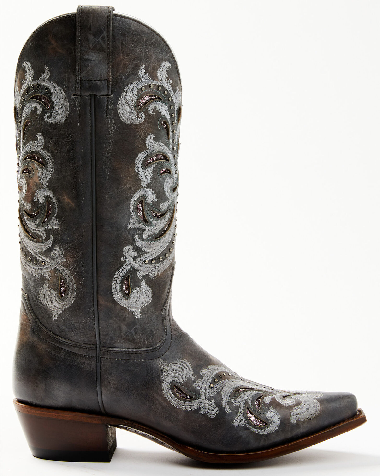 Shyanne Women s Iona Floral Studded Western Boots Snip Toe Sheplers