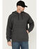 Image #1 - Hawx Men's Embossed Hooded Sweatshirt, Charcoal, hi-res