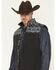 Image #2 - RANK 45&reg; Men's Cheneka Colorblock Southwestern Softshell Vest - Tall, Black, hi-res
