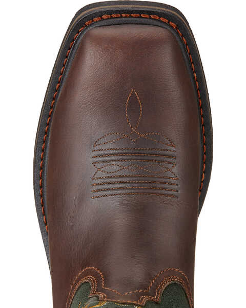 Image #4 - Ariat Men's Sierra Western Work Boots - Steel Toe, Dark Brown, hi-res