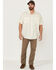 Image #2 - Resistol Men's Solid Short Sleeve Button-Down Western Shirt, Off White, hi-res