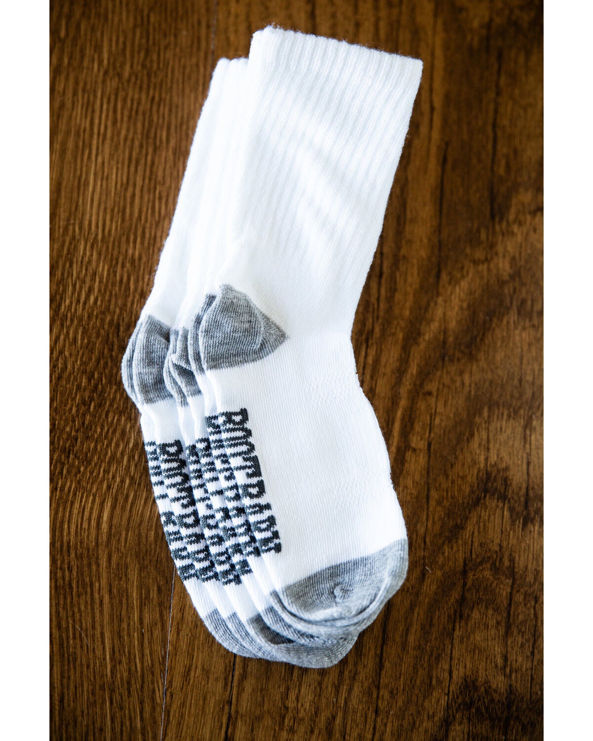 Boot Barn Kids' Basic Ultra Light Crew Socks - 3 Pack, White, hi-res