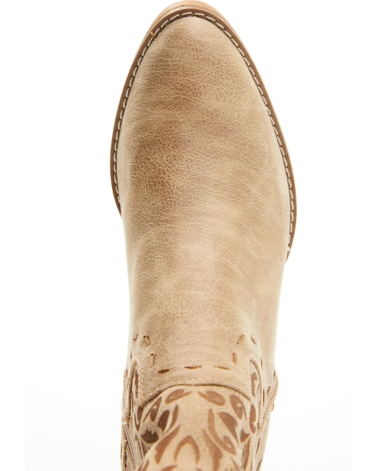 Image #6 - Very G Women's Encinitas Booties - Round Toe, Beige, hi-res