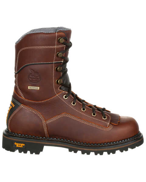 Image #2 - Georgia Boot Men's Amp LT Waterproof Low Heel Work Boots - Composite Toe, Brown, hi-res