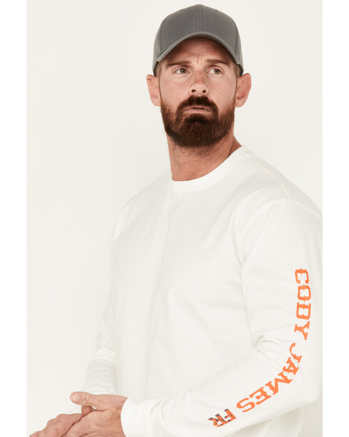 Image #2 - Cody James Men's FR Long Sleeve Graphic Work Shirt, Cream, hi-res