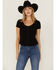 Idyllwind Women's Honky Tonk Studded Tee, Black, hi-res