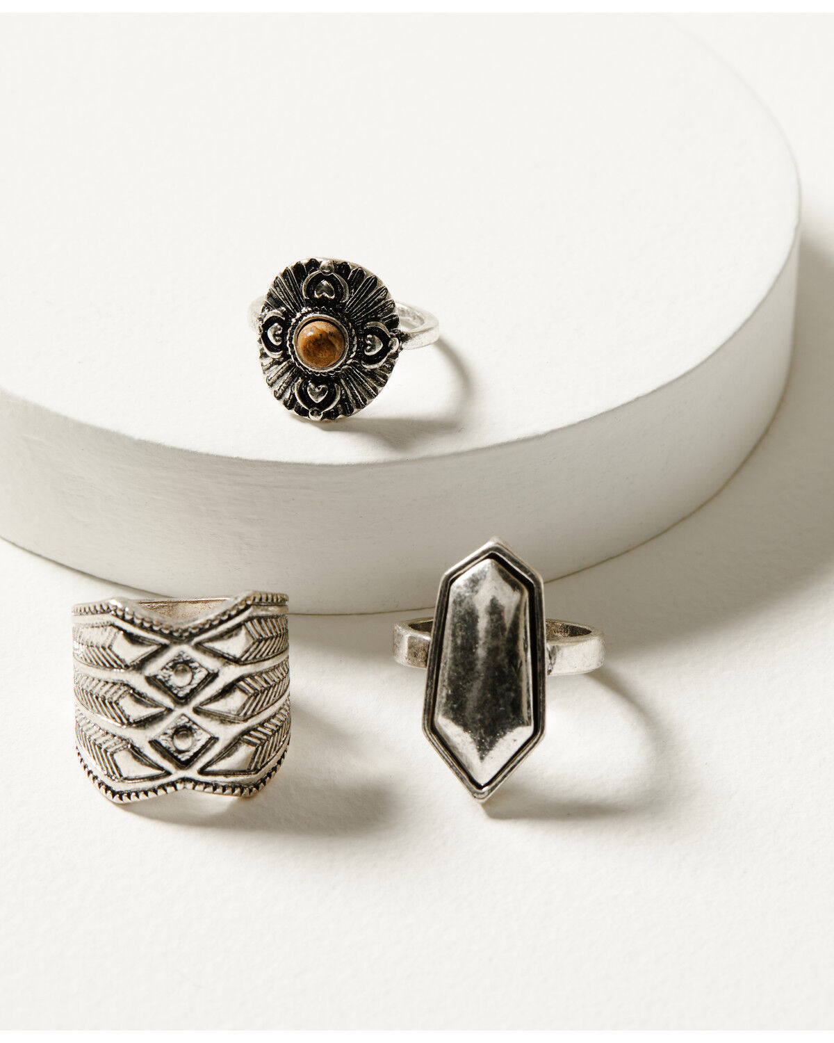 Image #1 - Shyanne Women's Monument Valley 3-Piece Ring Set, Silver, hi-res