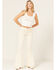 Image #1 - Saints & Hearts Women's High Rise Corduroy Super Flare Jeans, Cream, hi-res