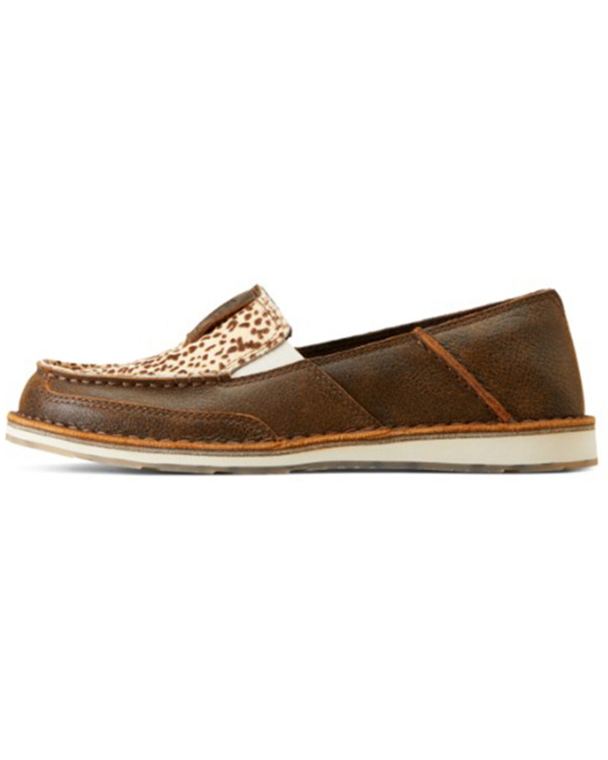 Image #2 - Ariat Women's Cheetah Print Hair On Hide Cruiser Casual Shoes - Moc Toe, Brown, hi-res