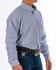 Image #2 - Cinch Men's Striped Print Tencel Long Sleeve Button-Down Western Shirt - Big & Tall, Royal Blue, hi-res