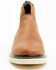 Image #4 - Hawx Men's Crazy Horse Wedge Chelsea Work Boots - Soft Toe, Brown, hi-res