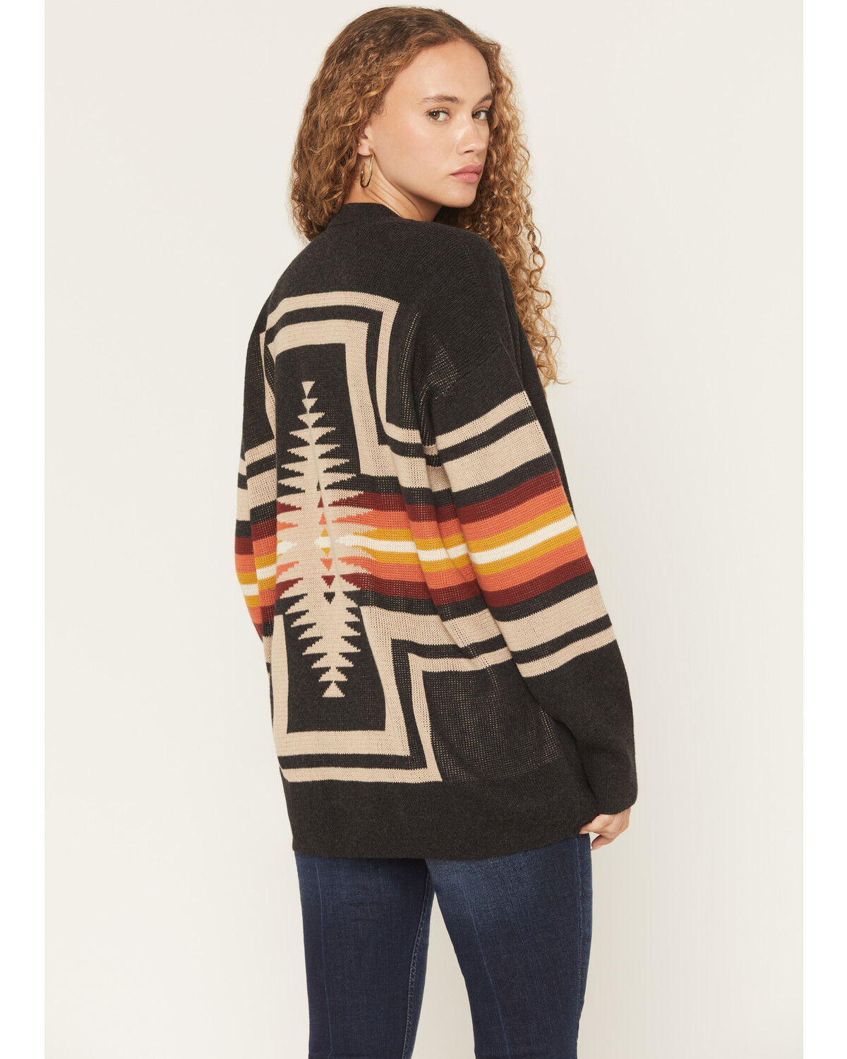 Image #4 - Pendleton Women's Sierra Springs Cardigan, Charcoal, hi-res