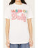 Image #3 - Bohemian Cowgirl Women's Raised On Dolly Short Sleeve Graphic Tee, White, hi-res