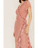 Talisman Women's Palm Springs Print Short Sleeve Maxi Wrap Dress, Red, hi-res