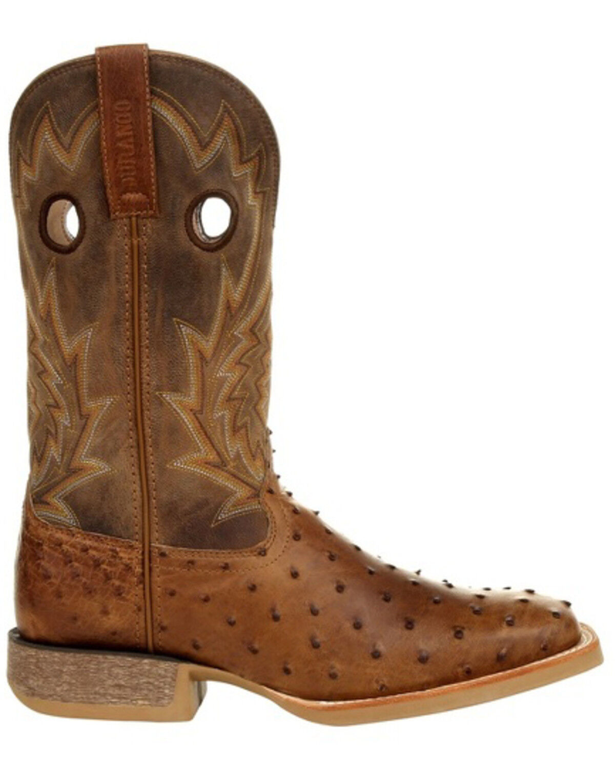 Image #2 - Durango Men's Rebel Full-Quill Ostrich Western Boots - Square Toe, , hi-res