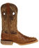 Durango Men's Rebel Full-Quill Ostrich Western Boots - Square Toe, Brown, hi-res