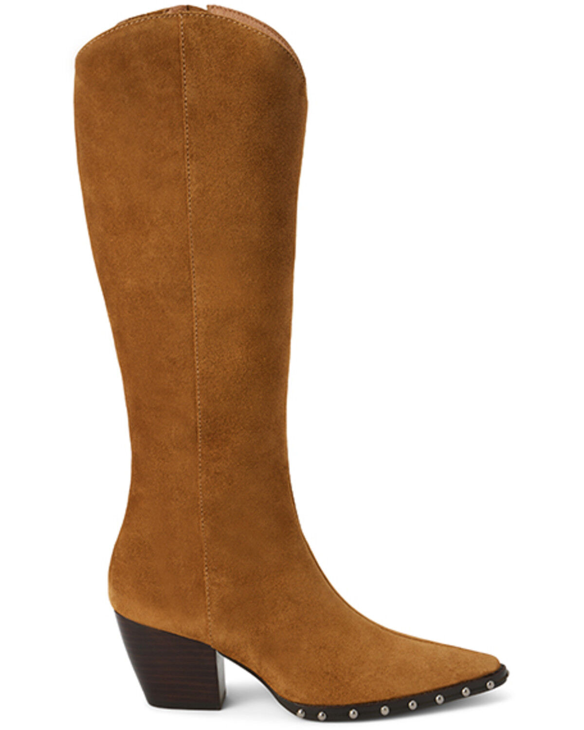 Image #2 - Matisse Women's Judd Tall Suede Western Boots - Round Toe, Brown, hi-res