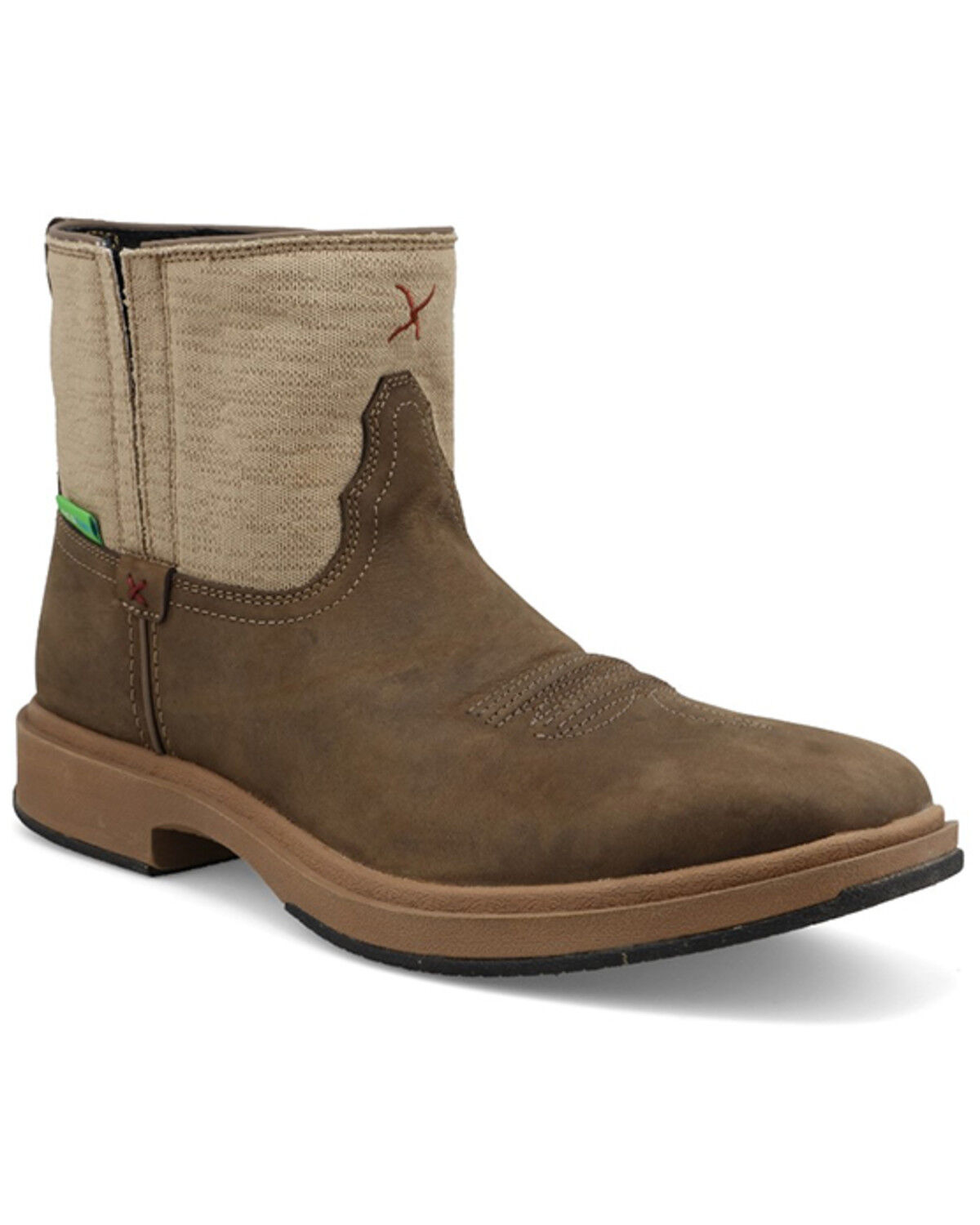Image #1 - Twisted X Men's 6" UltraLite X™ Western Boots - Broad Square Toe, Khaki, hi-res