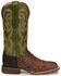 Image #2 - Justin Men's Mingus Benedictine Western Boots - Square Toe, Tan, hi-res