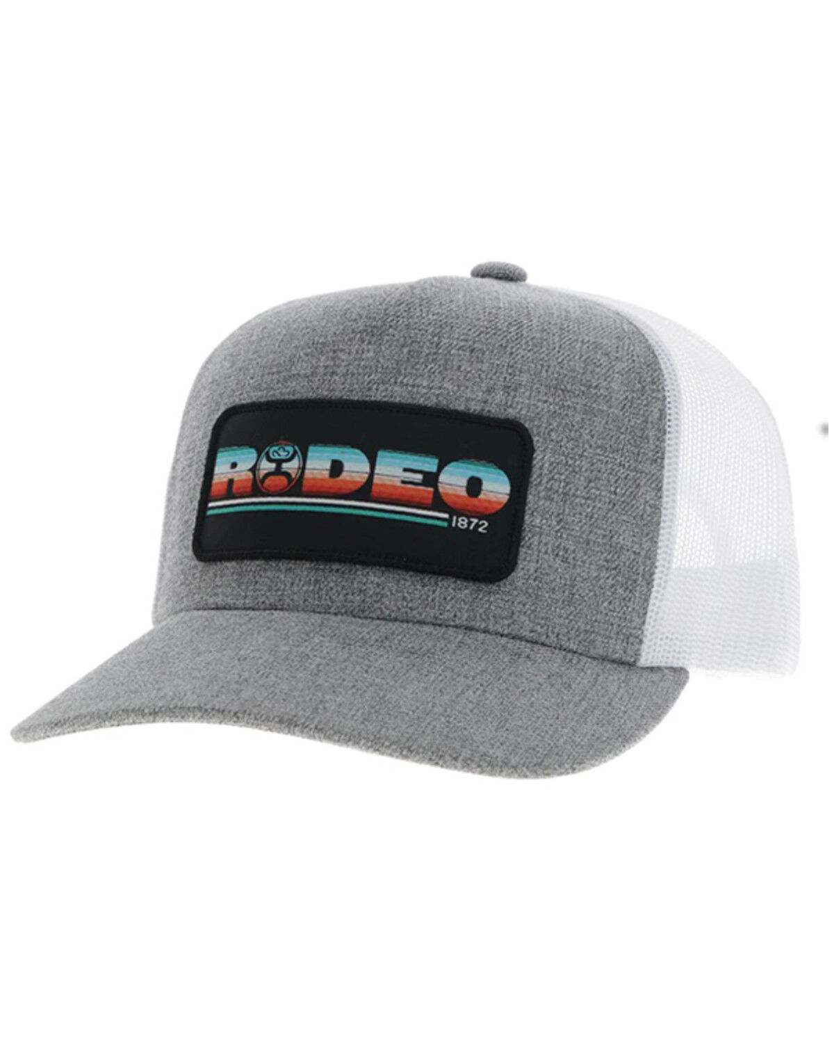 Image #1 - Hooey Men's Rodeo Trucker Cap, Grey, hi-res