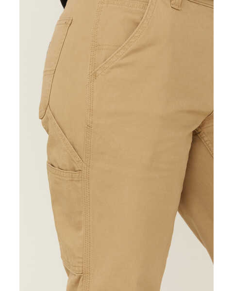 Image #2 - Carhartt Women's Rugged Flex Loose Fit Canvas Work Pants, Beige/khaki, hi-res
