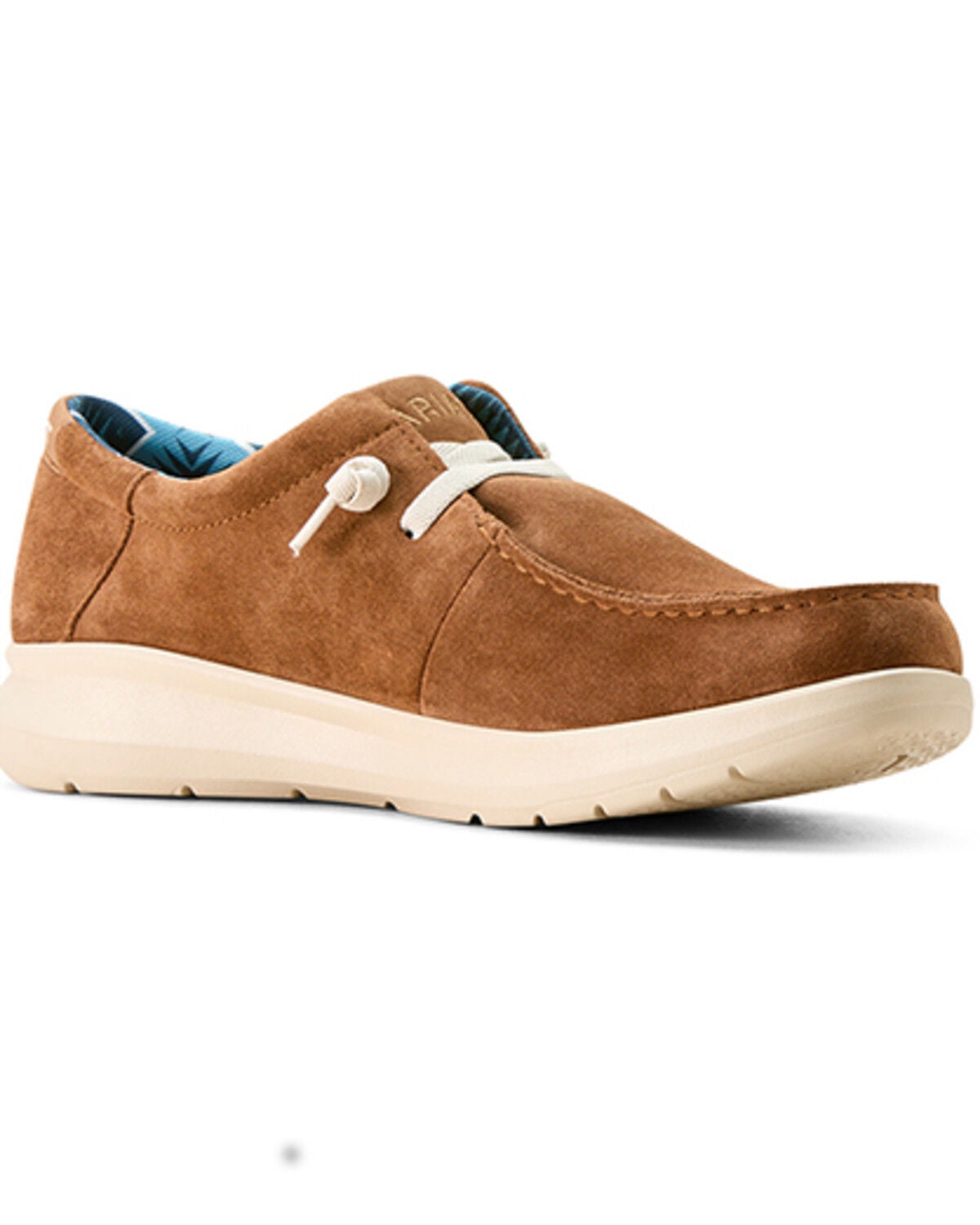 Ariat Men's Suede Hilo Casual Shoes - Moc Toe, Brown, hi-res
