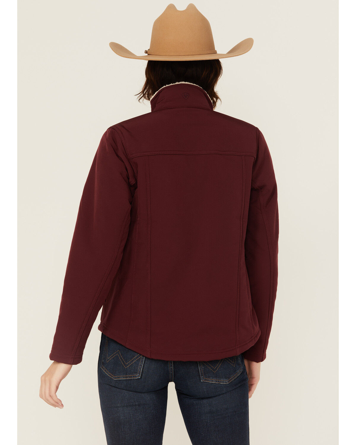 Image #4 - Ariat Women's Solid Performance Softshell Jacket, Maroon, hi-res