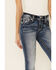 Miss Me Women's Dream World Bootcut Jeans, Blue, hi-res