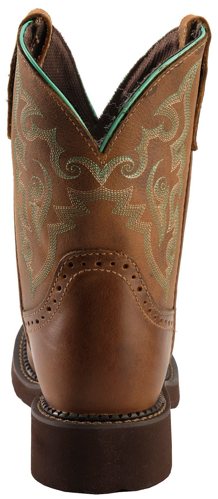 Gemma Brown Cowgirl Boots - Round Toe 
