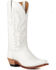 Image #1 - Old West Women's Western Boots - Snip Toe , White, hi-res