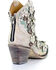 Corral Women's Floral Overlay Booties - Round Toe , White, hi-res