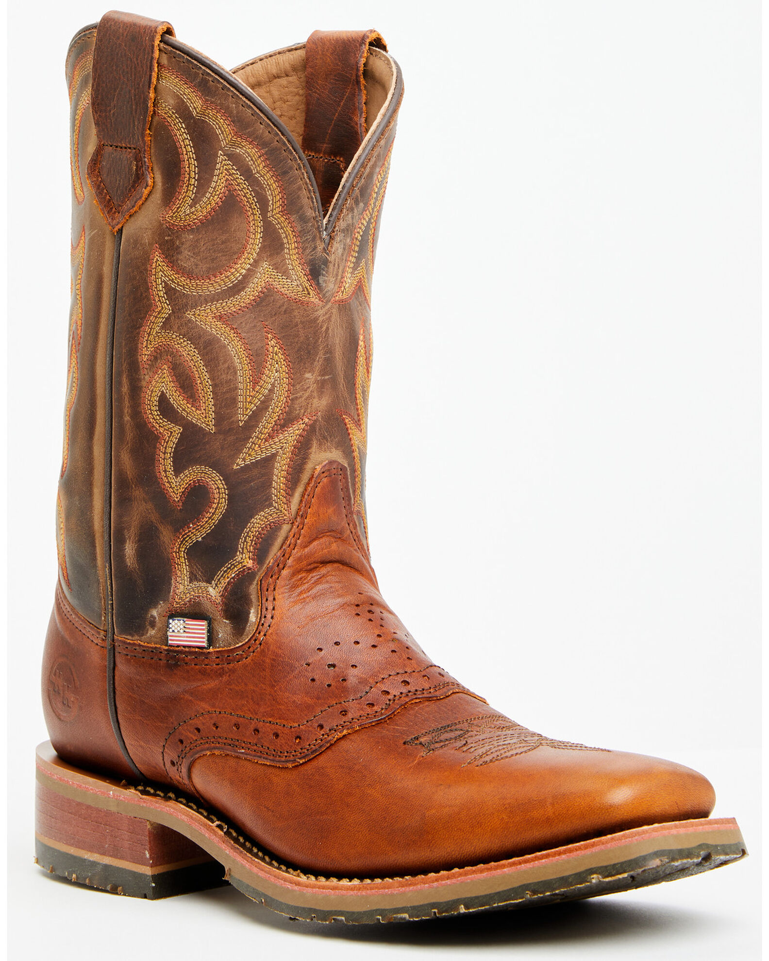 Double H Men s Boot Barn Exclusive 11 Domestic I.C.E Saddle Vamp Performance Western Boots Broad Square Toe Sheplers