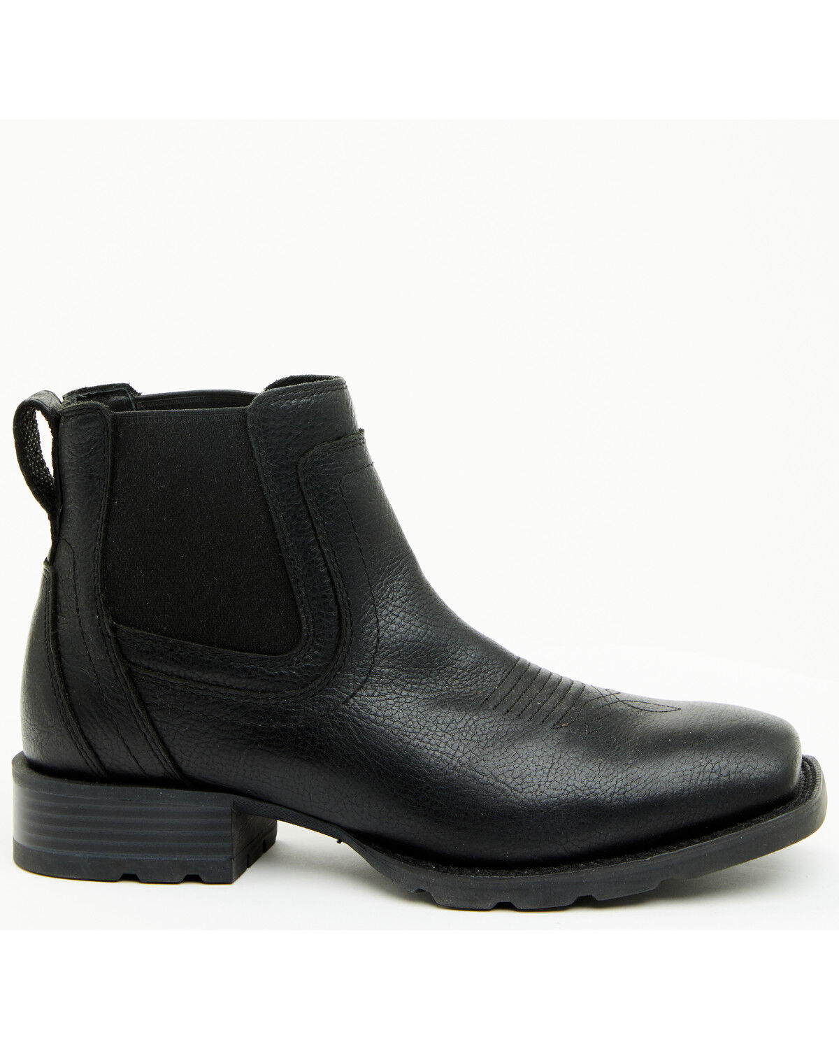 Image #2 - Cody James Men's Ranger Chelsea Boots - Broad Square Toe, Black, hi-res