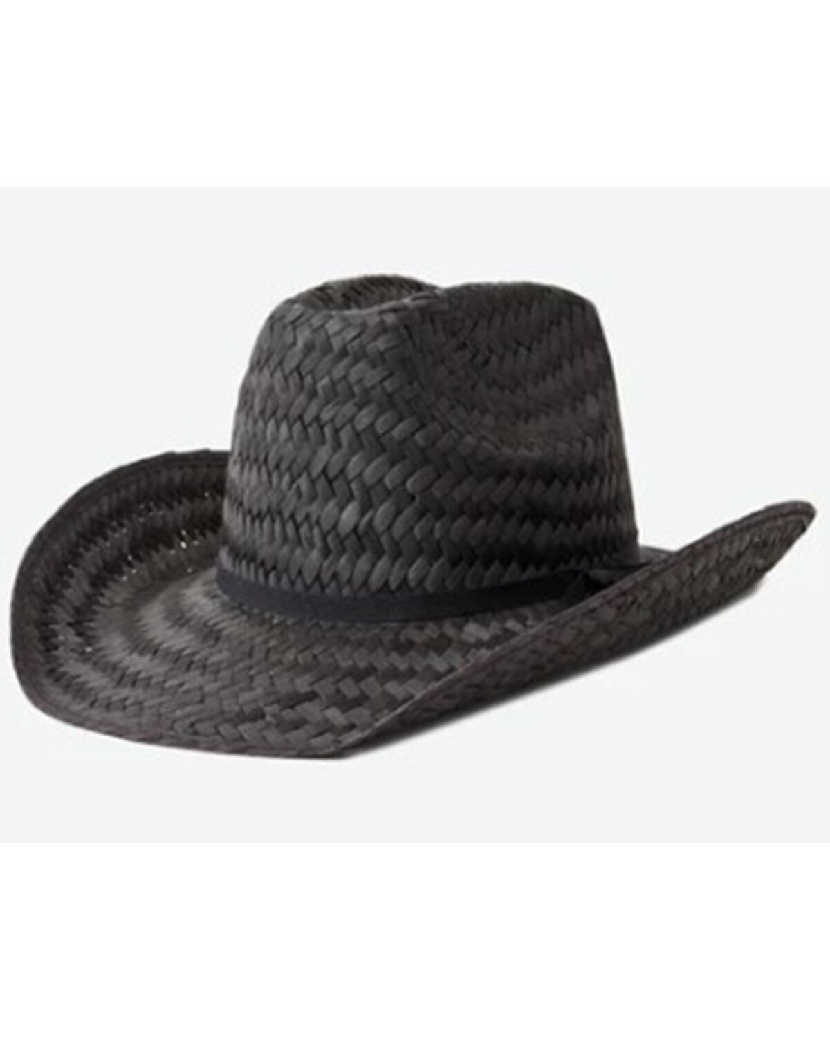 Image #1 - Brixton Houston Straw Cowboy Hat, Black, hi-res