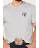 Ariat Men's Lucky Horseshoe Graphic T-Shirt, Grey, hi-res