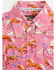 Image #2 - Cowgirl Hardware Toddler Girls' Horse Print Sleeveless Pearl Snap Western Shirt, Pink, hi-res