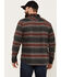 Image #4 - Dakota Grizzly Men's Bowie Button Down Long Sleeve Striped Western Fleece Shirt, Red, hi-res