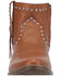 Image #4 - Dingo Women's Destry Studded Fringe Western Fashion Booties - Round Toe, Camel, hi-res